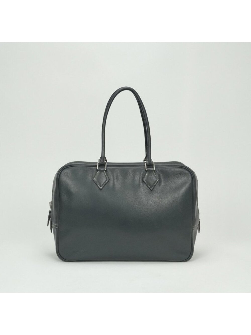 Hermes Plume 32 Tote Lycee Graphite Gray Silver Handbag